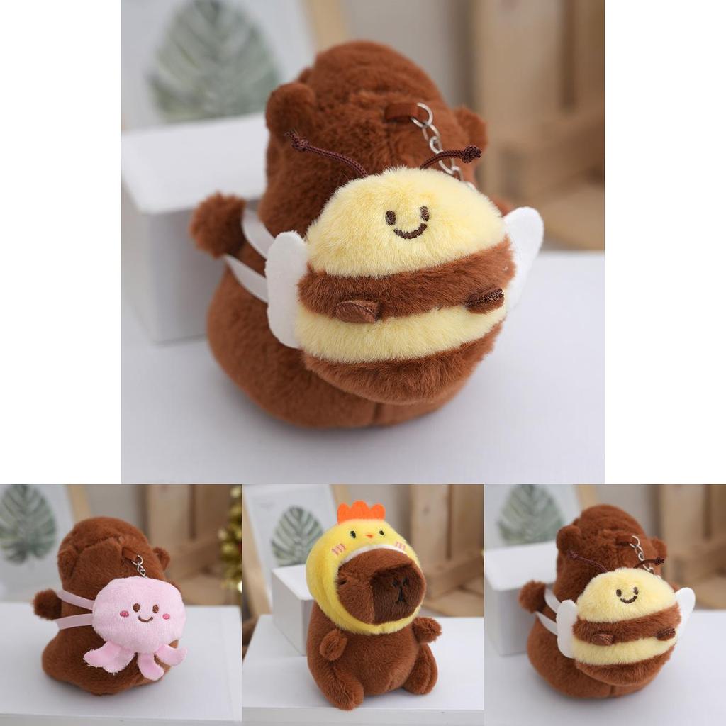 Пушистый брелок-игрушка Капибара Множество милых дизайнов Для детей и взрослых