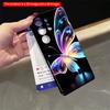 2DFlat Samsung phone case Rainbow Butterfly Glow Phone Case Applicable to Galaxy S23 S24 S25ULTRA S26 A12 A14 A15 A16 A54 A55