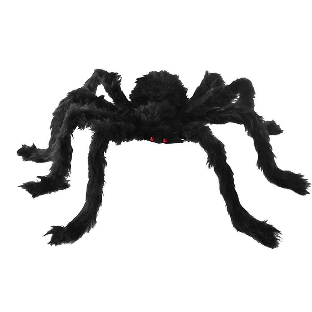 DIY Ornament Horror Giant Spider Black Plush Spider Artificial Spider Haunted House Decor
