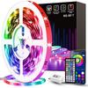 Tenmiro Led Lights for Bedroom 100ft (2 Rolls of 50ft) Music Sync Color Changing Strip Lights with Remote and App Control RGB Strip, for Room Home