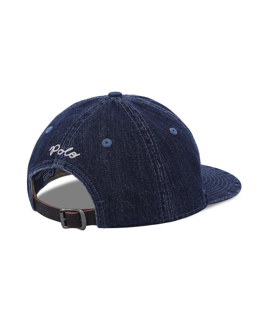 POLO RALPH LAUREN Джинсовая кепка-бейсболка с логотипом Ralph - Темно-синяя