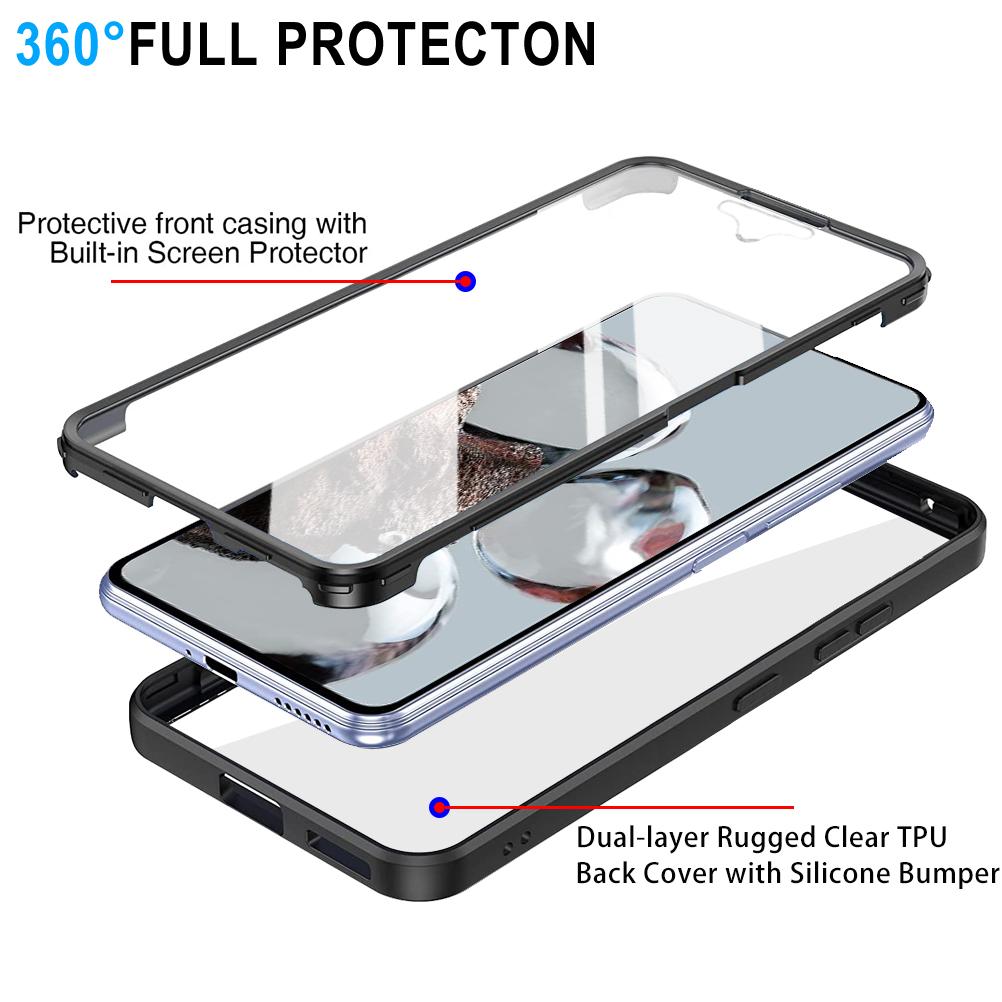 360 Полностью защитный чехол для XiaoMi 17 Pro Max 15T 14T Ultra 13 12 Lite 13T 2T 11T Mi Poco F8 F7 M7 F5 X5 Pro Жесткая задняя крышка