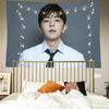 Тканый гобелен со знаменитостями, полиэстер, настенный декор, стиль K-pop, украшение для фанатов, спальня, общежитие, фото, настенный фон, декор