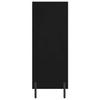 Black Bookshelf 27.4 x 12.8 x 35.4 in (69.5 x 32.5 x 90 cm) Particleboard