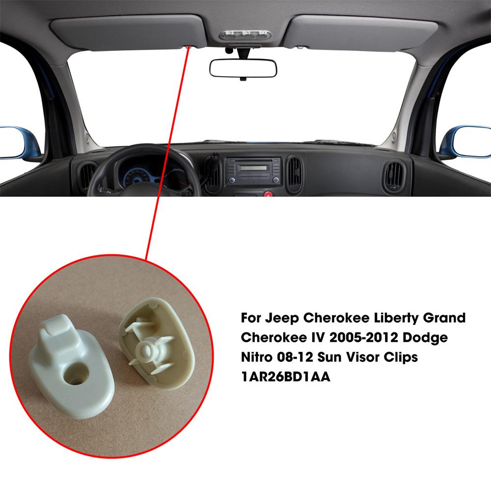 2 шт. фиксаторы солнцезащитного козырька для Jeep Liberty и Dodge Nitro