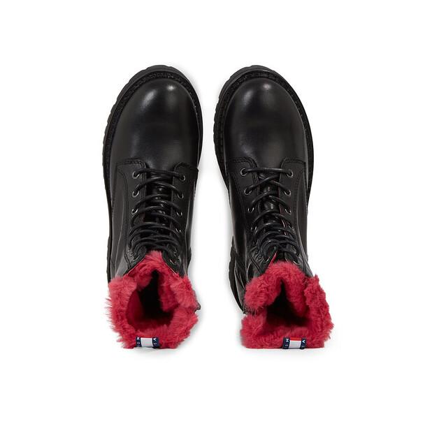 Ботильоны Tommy Jeans Tjw W Urban Boot Smooth Ltr Wl EN0EN02402 Black