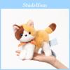 Bow Standing Adorable Cat Plush Toy For Children Birthday Present And Collection