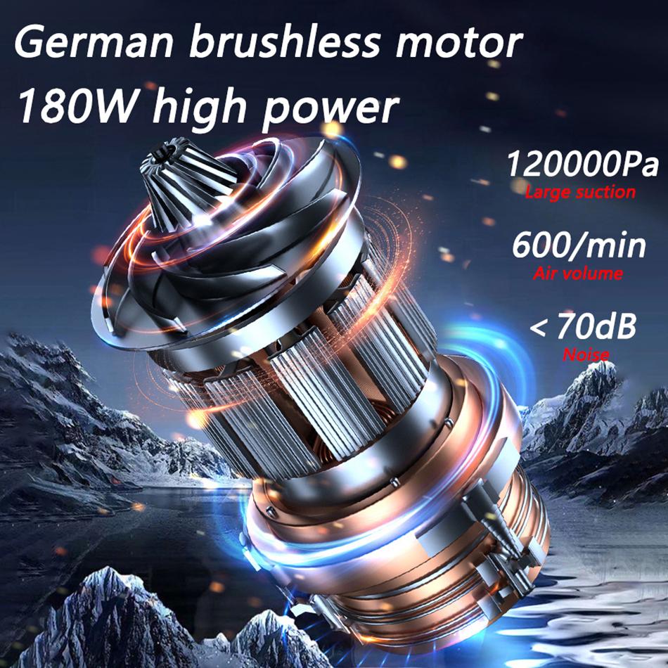 120000Pa автомобильный пылесос 3 в 1 беспроводной портативный робот-пылесос мини-домашний уличный вентилятор для пылесоса для чистки клавиатуры