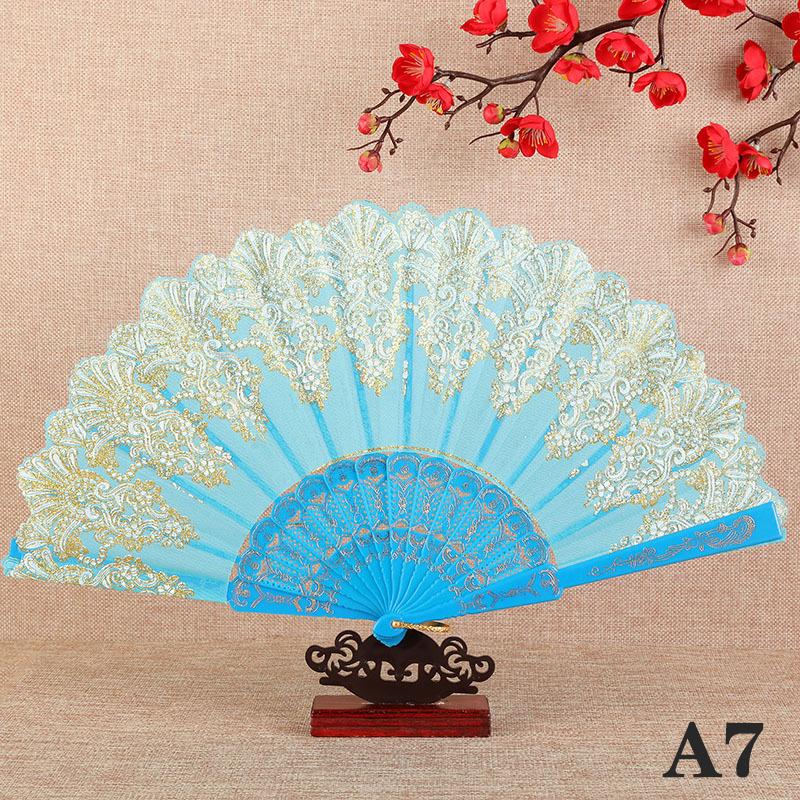 Винтажный кружевной складной веер для танцев, ручные веера, китайский танцевальный веер, реквизит для фотосъемки, украшение для свадебной вечеринки, украшение для рукоделия, подарок