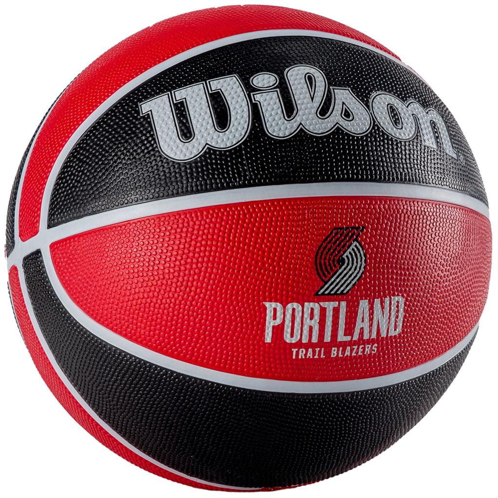 Wilson Мяч баскетбольный унисекс красный, команда НБА Portland Trail Blazers