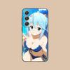 Konosuba Аква Матовый ТПУ Чехол для Мобильного Телефона для Samsung Galaxy S26 S25 S24 S23 S22 S21 S20 Note20 Plus FE Ultra Цветной Чехол
