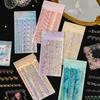 6packs/1lot Kawaii Scrapbook Stickers starlight Junk Journal Gold Planner Stationery Planner Decorative