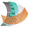 Auto Personality Wheel Decoration Wheel Sticker Reflective Rim Tape Tire Strips Motorbike  Decals