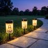 Solar Sensor Flameless Ceremony Grave Lantern Waterproof Candle Memorial Light  Memorial Gift