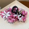 Изысканная акриловая цветочная заколка для волос, разноцветная, большая зажим-акула, корейский стиль, головной убор, заколка-краб для волос, для вечеринки