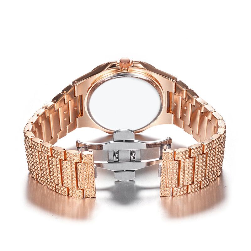 Мужские цветные кварцевые часы с бриллиантами, роскошные золотые серебряные мужские наручные часы с большим циферблатом, спортивные деловые часы Relogio Masculino