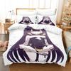 Пододеяльник с 3D-печатью Ninomae Inanis holoEN Аниме Постельное белье Двуспальный Односпальный Полуторный Квинсайз Кингсайз Взрослый Детский Постельные принадлежности Покрывало