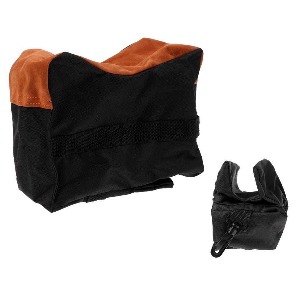 Unfilled Hunting Sand Bag Set Front Rear Bench Rest Bag