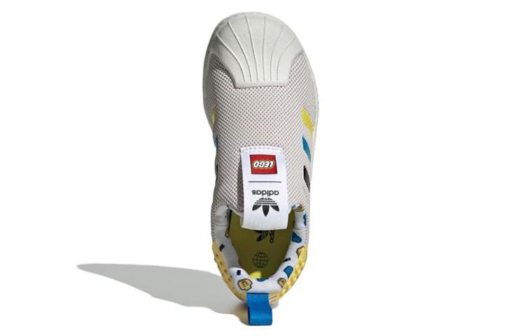 adidas Originals x LEGO SUPERSTAR 360 Удобные Нескользящие Износостойкие Низкие Детские Скейтбордические Кроссовки IF2919