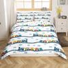 Erosebridal Hippie Flower Duvet Cover Twin Groovy Birthday Decorations Bedding Set Cute Rainbow Floral Comforter Cover for Girls Women Bedro