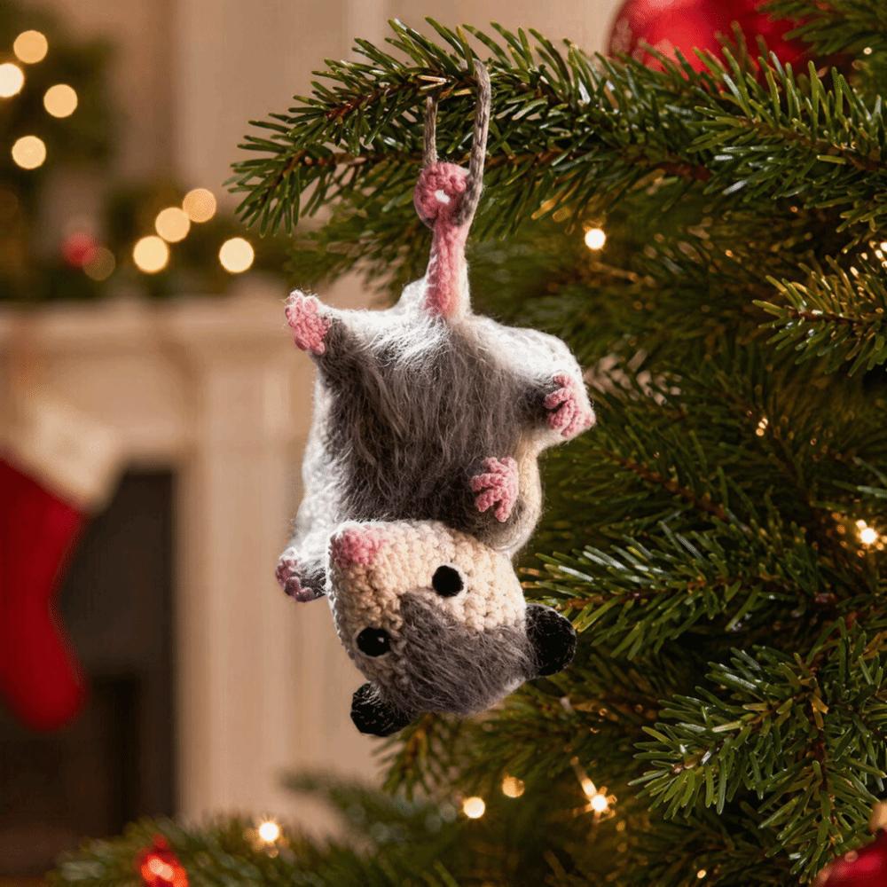 Pendant Car Hanging Ornament Crochet Screaming Possum Ornament Car Mirror Decor Rearview Mirror