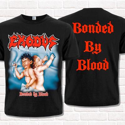 Черная футболка Exodus, Bonded by Blood (1985). Трэш-метал. Хэви-метал.