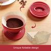 Collapsible Coffee Dripper Reusable Silicone Coffee Filter Holder Food Grade BPA Free Heat-Resistant