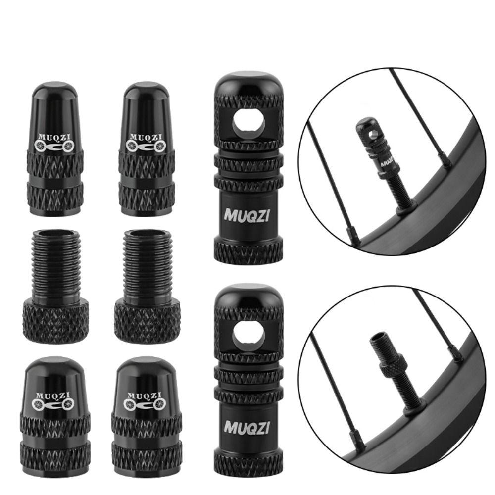 Aluminium Zinc Zinc Alloy Tubeless Tire Valve Cap Set CNC Presta/Schrader Tire Valve Cap Racing Road Bicycle