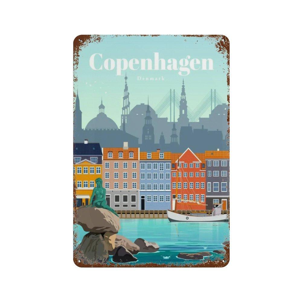 Amsterdam London Iceland Bali Travel Poster Metal Sign Plaque Retro Plates For Club Man Cave Bar Hotel Cafe Wall Decor