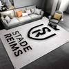 Stade Reims Logo Carpet suitable as a non-slip mat for the living room or bedroom sofa