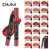 DNM Матовая матовая помада 19 цветов Карандаш Пигментация Питательный блеск для губ Легкая цветная глазурь для губ Вихревая помада