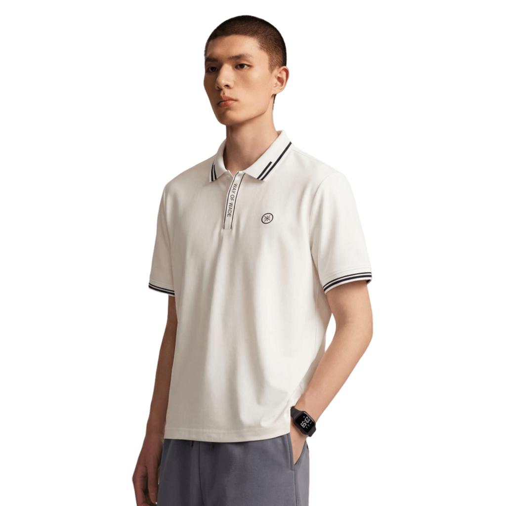 Мужская спортивная рубашка-поло Li Ning Wade Series, удобная, стирающаяся, с логотипом и буквами, топ APLW285-2