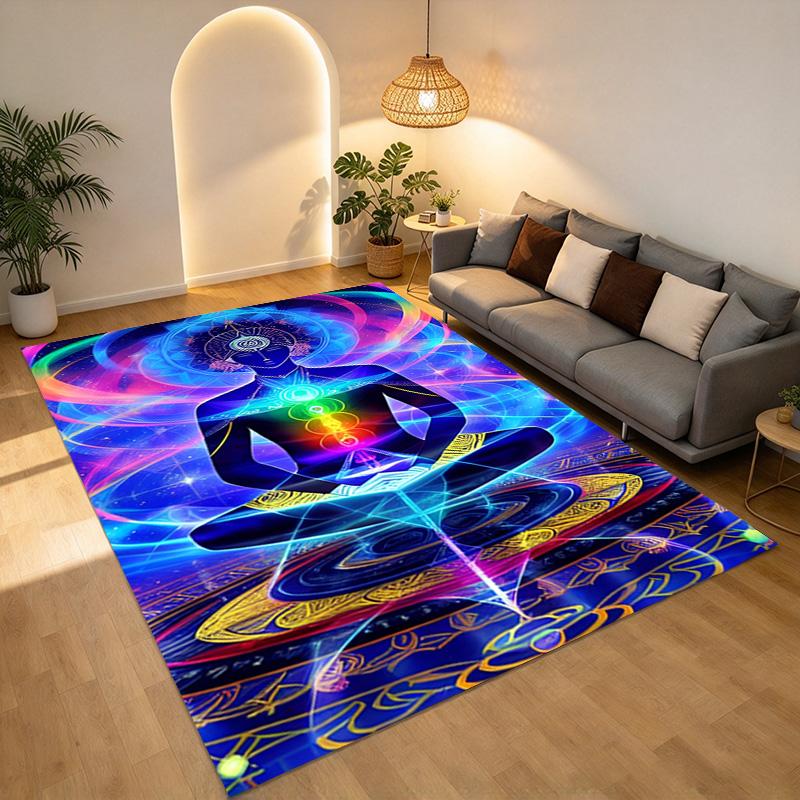 Chakra Meditation Living Room Nonslip Area Rug Soft Carpet For Bedroom Game Playroom Sofa Office Home Decor Doormat Christmas Gift C9301522