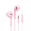 3.5mm Wired Headset Round Head Mic Headphones Sport Earphones Wired Phone Earphone  Mobile Phone