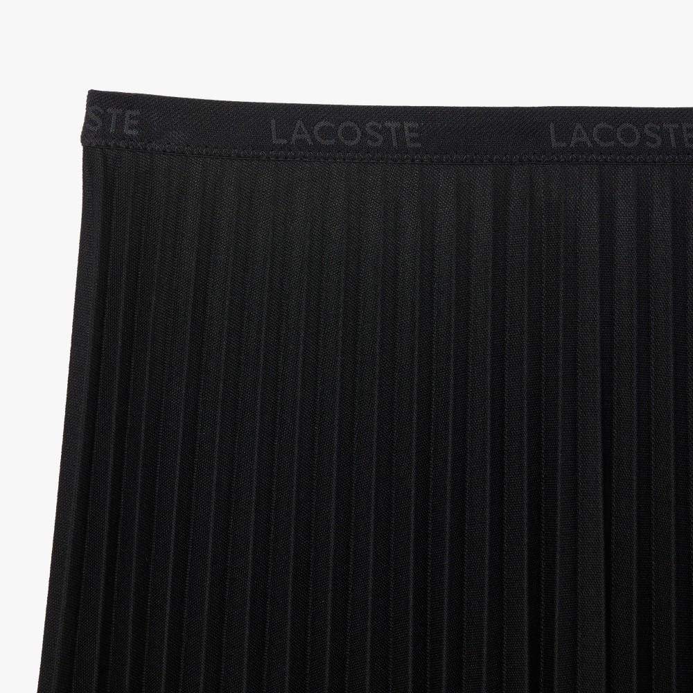 [Lacoste] Women's Pique-Like Long Pleated Skirt JF8050-54N031
