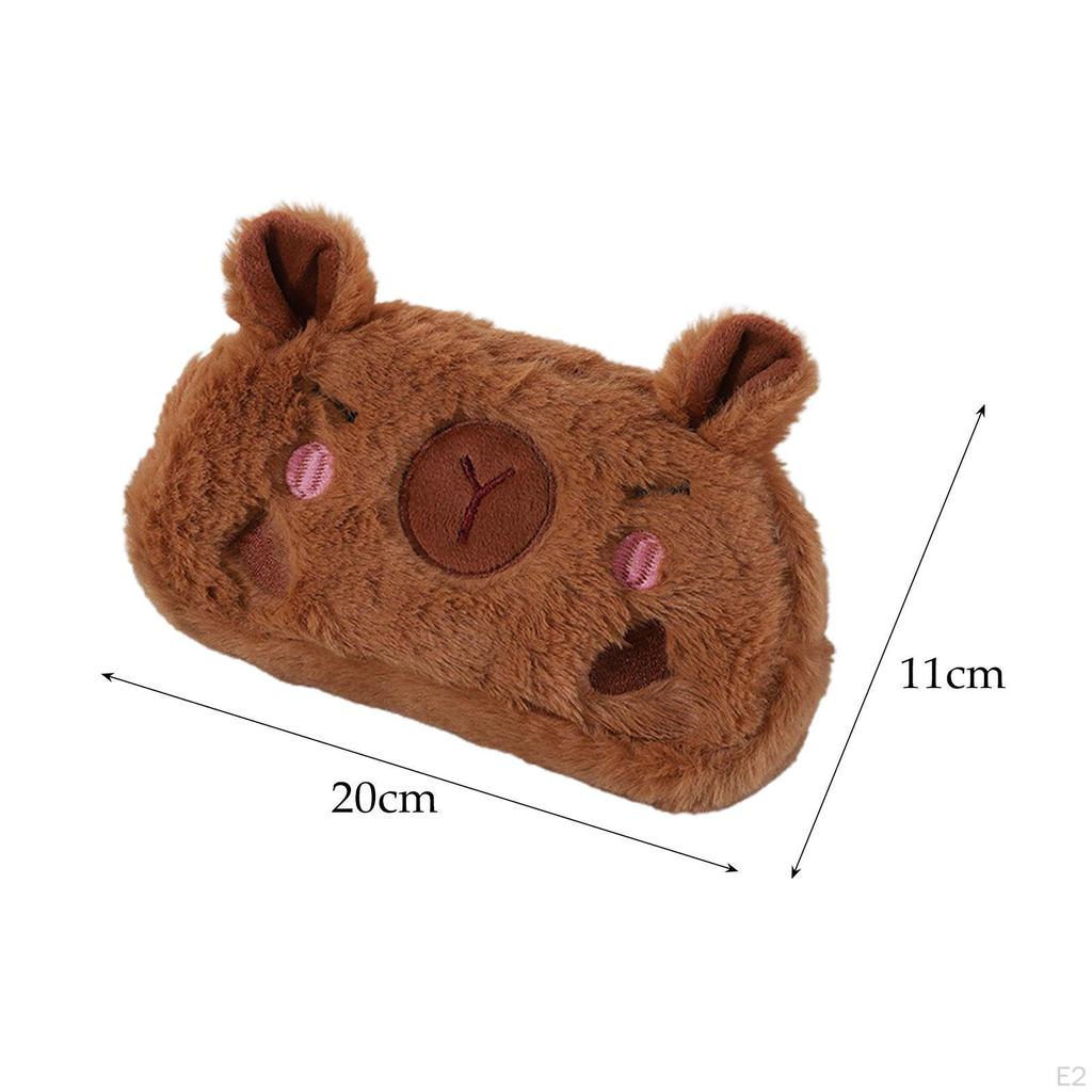 Плюшевый пенал, сумка, держатель для ручек, большая емкость, органайзер для канцелярских принадлежностей, чехол для