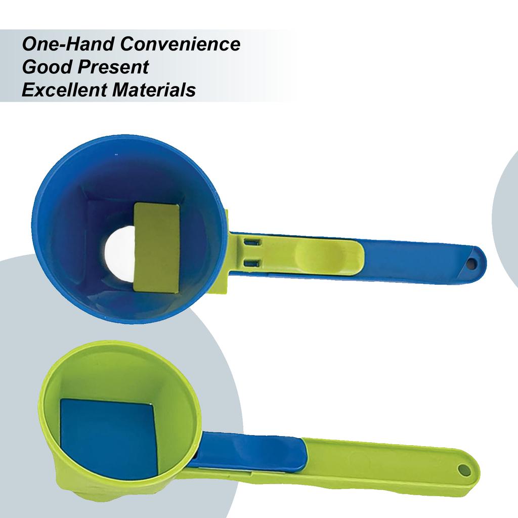 Protein Powder Funnel Spoon Measuring Spoon Funnel Water Bottle Scoop Funnel With Longer Handle Scoop Precise Measurement
