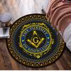 1Pc Freemasonry Circular Print Rug - home decoration Carpet For Living Room Bedroom Flooring Computer Chair Area Rug