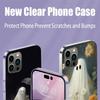 Милый чехол для телефона с привидением на Хэллоуин для iPhone 17 Air 15 Pro 14 Plus 16 Pro Max 12 13 Mini 11 16E X XS Чехол Милые Fundas