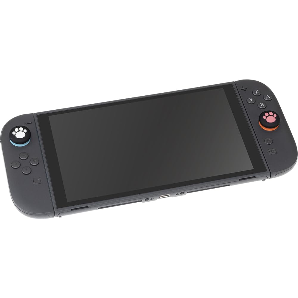 CYBER Чехол для аналогового стика Кот Switch 2 Черный - (для Joy-Con 2)