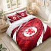 Bedding Set 1 Duvet Cover 2 Pillowcases Middlesbrough Football Print Bedroom Home Decoration