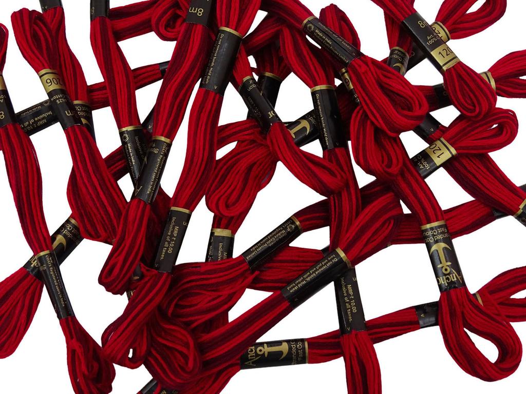 IBA Indianbeautifulart двухцветный многожильный хлопок, вышивка крестиком, ручная вышивка, нить мулине, 25 мотков, коричневый и