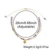 Ximang Ximang Stone Beaded Bracelet With Gold Heart Pendant Adjustable Handmade Jewelry for Women Sister Gift Ideacard