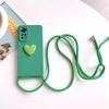 Чехол-ремешок для Note11s с сердечком через плечо для Xiaomi Redmi Note 11 12 Pro 4g 5g 10 9 8 7 10s 9s 11pro 10pro, силиконовый чехол для шнура