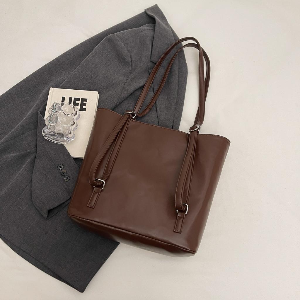 Сумка Happy Dog большой вместимости для женщин, осенняя новая модная ретро-сумка-тоут, клетчатая сумка на одно плечо для поездок на работу