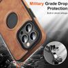 Artificial Leather Mobile Phone Cases with Kick Stand for iPhone 16 15 14 Plus 13 12 11 Case Trending Products 2025 New Arrival