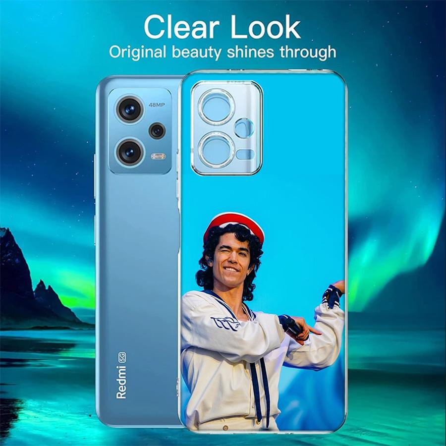 C-Conan Gray Wishbone Phone Case For Redmi 12 13C 12C 15C 9 10 10C Note 13 Pro Plus 14 15 Pro 9T 9C 9A TPU Soft Cover Clear Cell