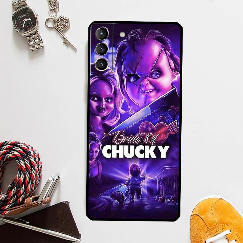 Чехол-кукла Чаки из фильма ужасов для Samsung Galaxy S25 S24 Ultra S20 S21 S22 S23 Plus S9 S10 S24 FE S25 FE Чехол Coque