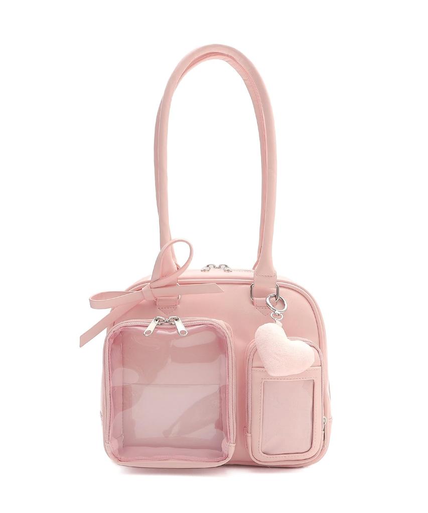WEGO Ita Sparkly Plush Boston Perfect for Favorite Live Size Pink Bag, Bag, Cute, Characters, Performances, Women's, F,