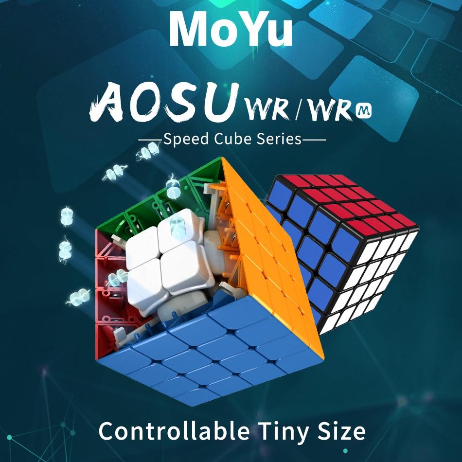 Moyu Aosu WR M Magnetic 4x4x4 Magic Cube 4x4 Скорость кубирования Головоломка Cubo Magico Кубики для соревнований